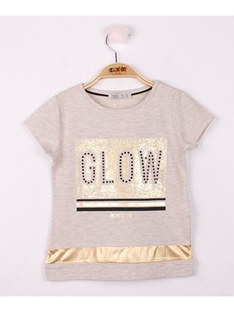 Toontoykids Kız Çocuk Glow Baskılı Tişört - S000254897-1358