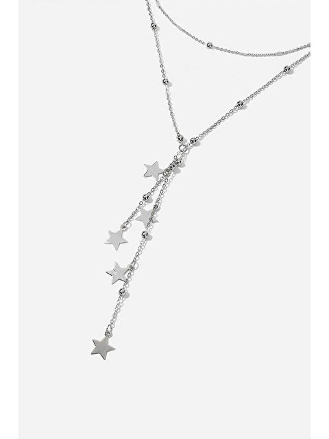 New Obsessions Yıldız Sallantı Gümüş Rengi Versa Kolye - S000160502-18105