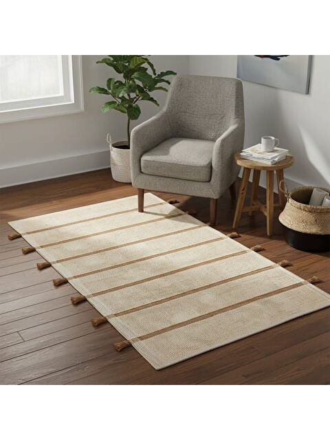 Evidea Soft Rigel Banyo Paspası - Ekru / Bej - 60x100 cm