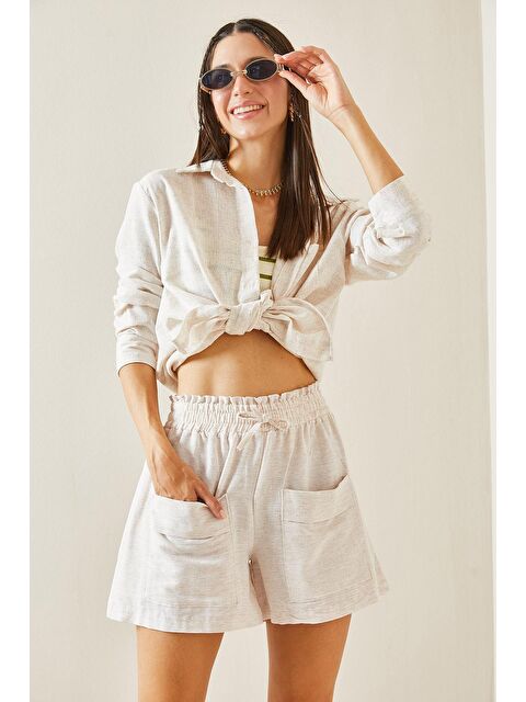 Xhan Bej Çift Cepli Şort 5YXK5-48832-25 - S000237638-19928