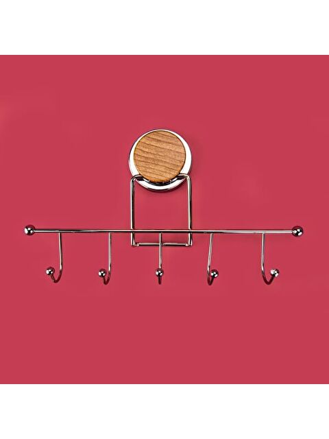 Metalife 5'li Havlu Askısı - Gri - 31,5 cm