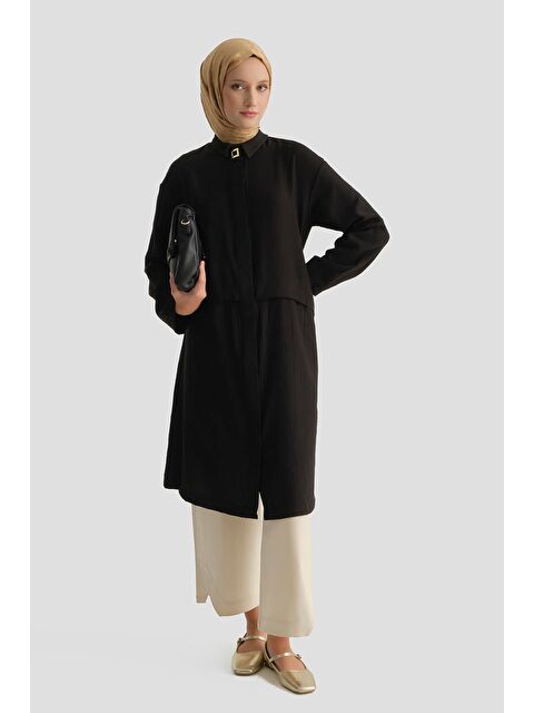 ARMİNE Aller Detaylı Tunik Siyah