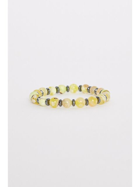 TUDORS Unisex Doğal Taş Sarı Bileklik - S000519991-20072