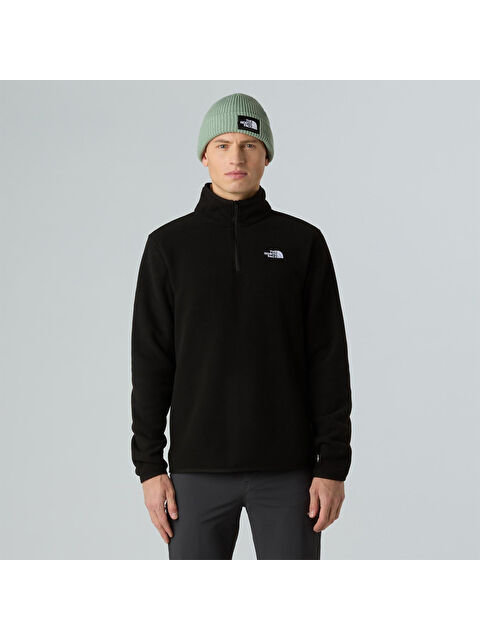 The North Face Glacier Fleece Erkek Siyah Dik Yaka Sweatshirt - S000465133-19351