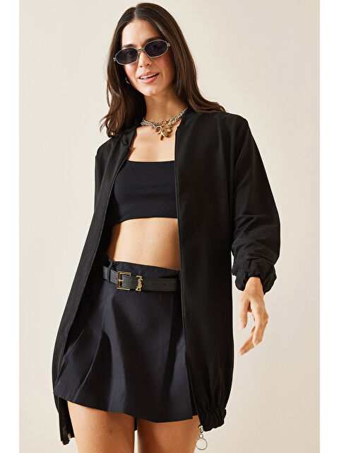 Xhan Siyah Fermuarlı Tunik Boy Sweat 5KXK8-49028-02 - S000293959-19351