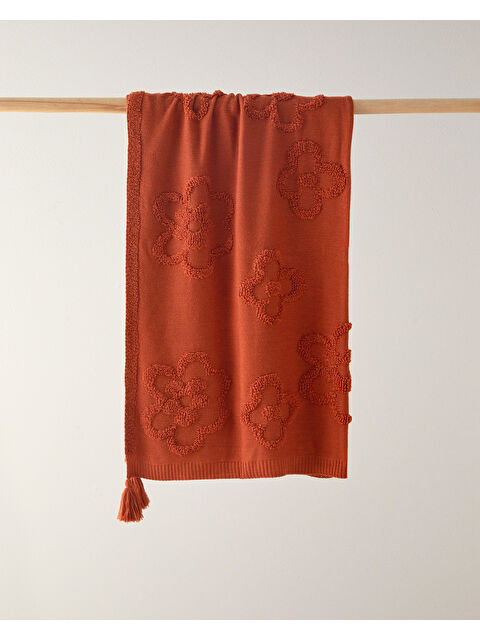 English Home Luxwrap Triko Koltuk Şalı Kiremit - S000313166-18657