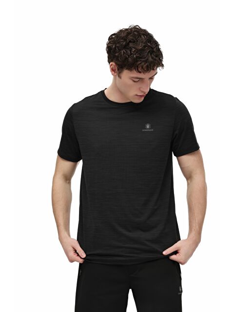 Lumberjack MB CT1328 MLN T-SH 6FX Siyah Erkek Kısa Kol T-Shirt - S000522105-19351