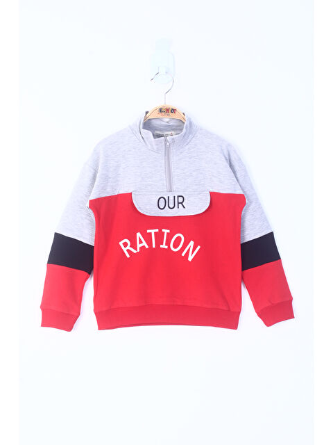 Toontoykids Erkek Çocuk Ration Baskılı Sweatshirt - S000377615-20045