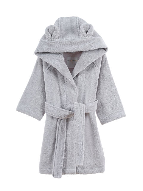 İrya Tiny Bear Organik Pamuk Çocuk Bornoz Gri - S000502933-20600