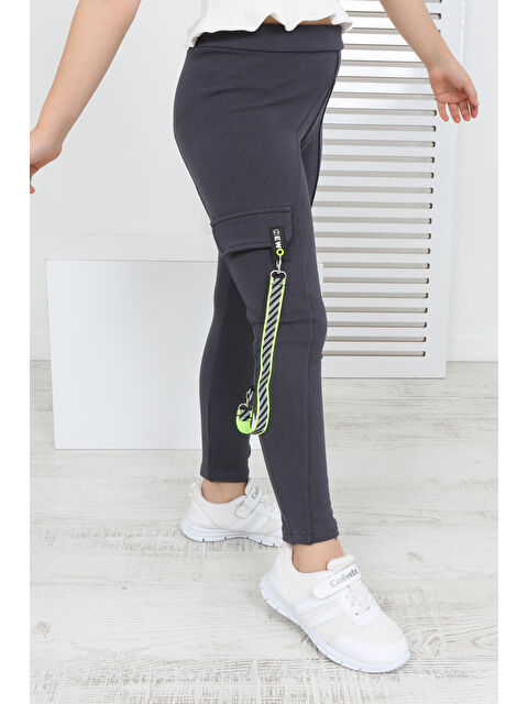 Toontoykids Kız Çocuk Tek Yanı Cepli Tayt - S000377616-29666