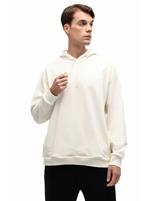 Lumberjack MB SN73 HOODIE 5PR Ekru Erkek Sweatshirt - S000522110-19928