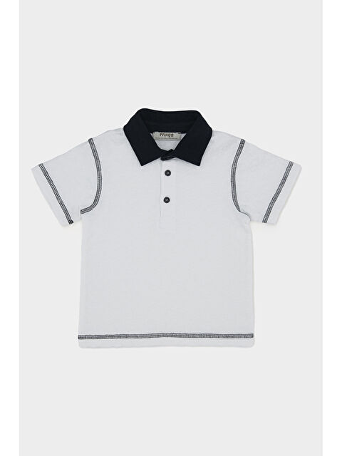 Panço Erkek Bebek Beyaz Polo Yaka Tişört - S000524789-20063
