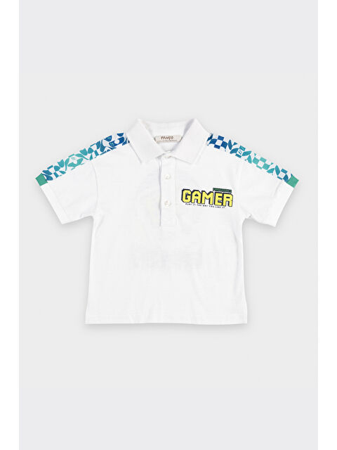 Panço Erkek Bebek Beyaz Polo Yaka Tişört - S000524792-20063