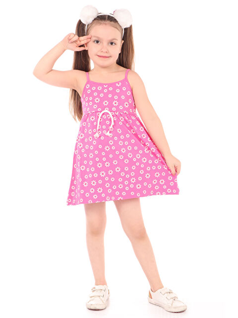Toontoykids Kız Çocuk Komple Baskılı Elbise - S000268082-18686