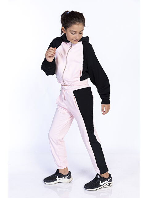 Toontoykids Kız Çocuk Blok Renkli Eşofman Takımı - S000270930-7152