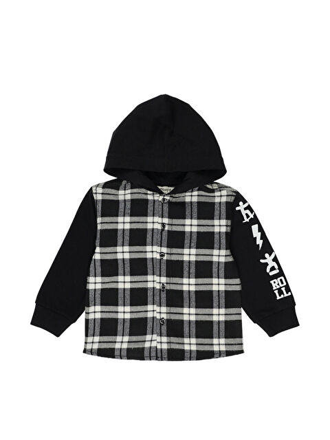 Panço Erkek Bebek Uzun Kollu Siyah Gömlek - S000524794-19351