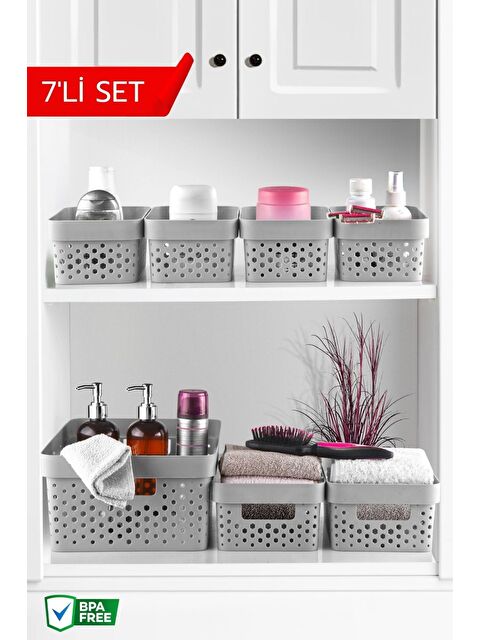 Nandy Home 7 Parça Çok Amaçlı Düzenleyici Penta Köşeli Sepet - S000282122-20600
