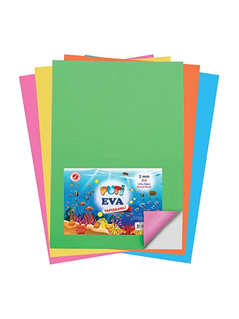 Puti 50x70 Yapışkanlı Eva 2 mm Karışık Renk 10 Lu (KOD : 1161) - S000377625-23173