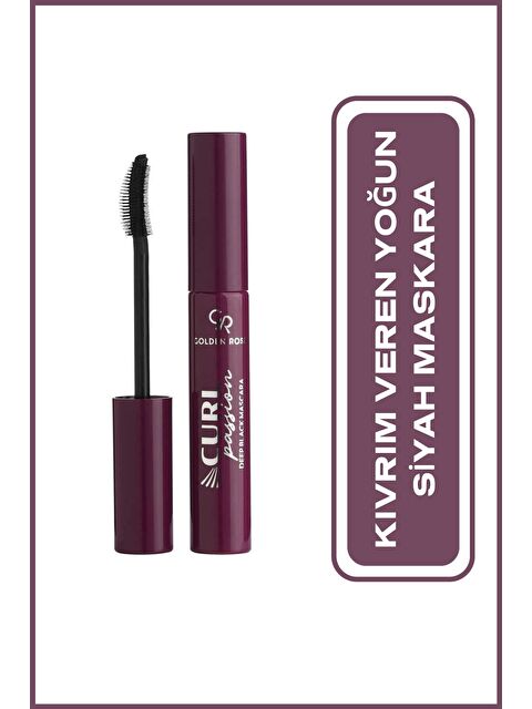 GOLDEN ROSE Curl Passion Deep Black Mascara - Kıvrım Veren Yoğun Siyah Maskara - S000377632-19351