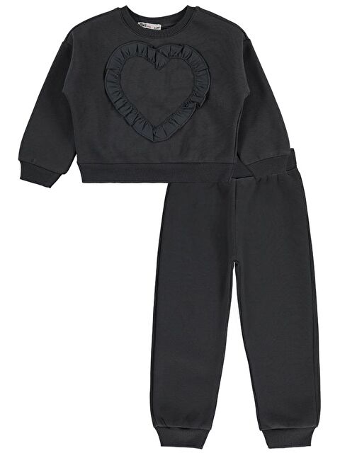 Civil Girls Kalp Baskılı 2-5 Yaş Eşofman Takımı - S000466541-29666