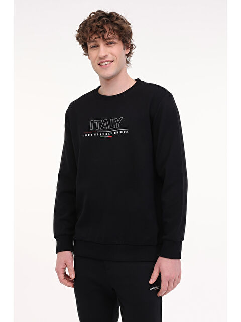 Lumberjack ML RENATO 16ITL413 5FX Siyah Erkek Sweatshirt - S000377647-19351