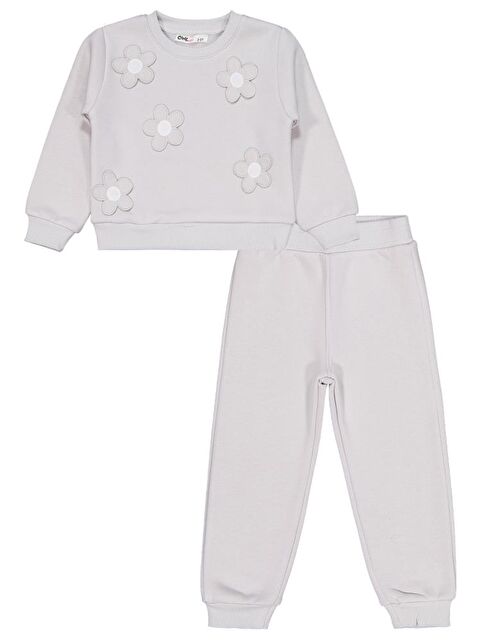 Civil Girls Çiçek Nakışlı 2-5 Yaş Eşofman Takımı - S000466611-20600