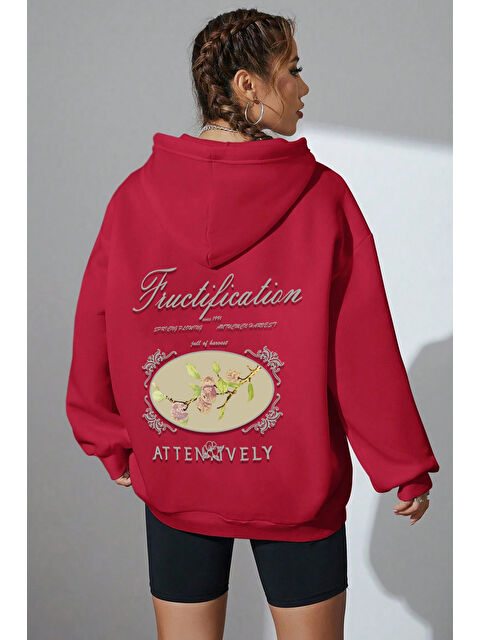 uyguntarz Unisex Oversize Fructification Baskılı Sweatshirt - S000267813-20045
