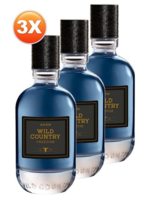 AVON Wild Country Freedom Erkek Parfüm Edt 75 Ml. Üçlü Set - S000188247-10231