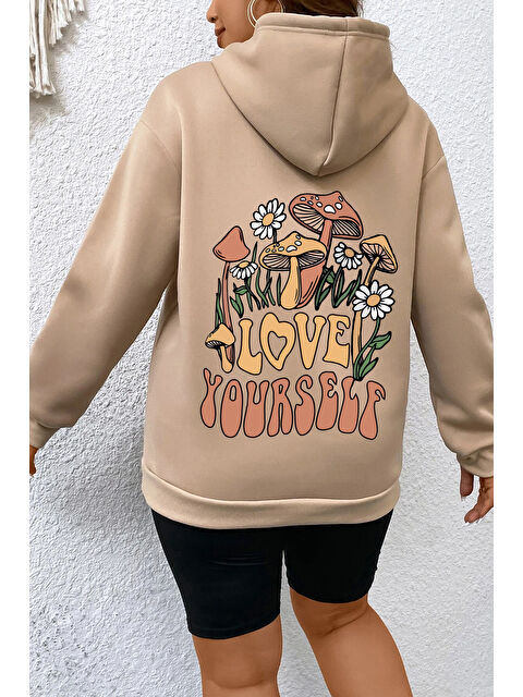uyguntarz Unisex Oversize Love Yourself Baskılı Sweatshirt - S000268190-19928