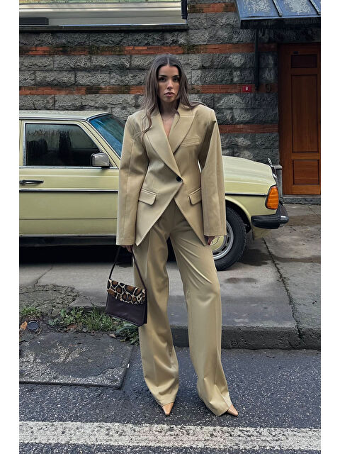 Xhan Bej Kruvaze Yaka Klasik Takım 5KXK8-49073-25 - S000336257-19928