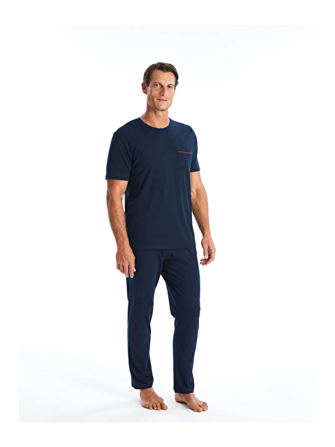 justmore Erkek Cepli Kısa Kollu Pijama Takımı