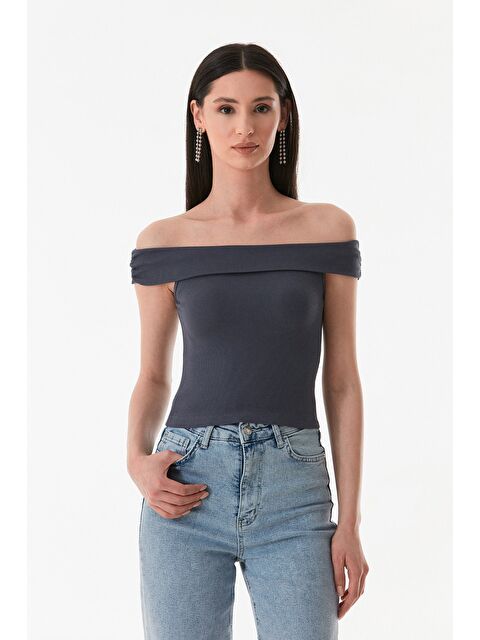 Fullamoda Basic Madonna Yaka Modal Bluz - S000345588-29666