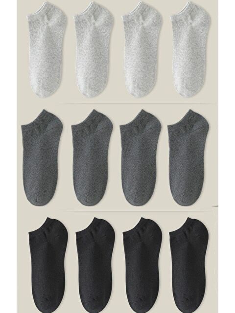 Ozzy Socks 12 Çift Unisex Dikişsiz Patik Çorap - S000130080-37430