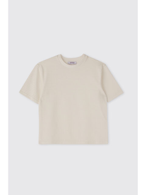 Panço Erkek Çocuk Ekru Tişört - S000524799-19965