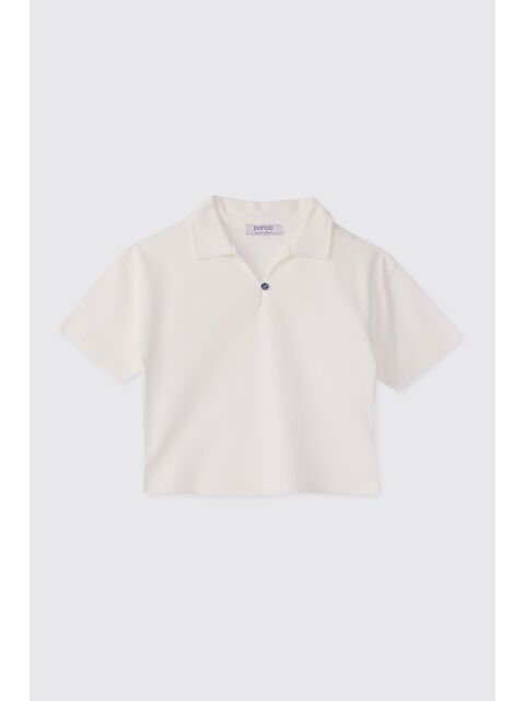 Panço Erkek Bebek Kısa Kollu Ekru Tişört - S000524802-19965