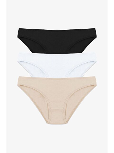 Koza İç Giyim Kadın 3'lü Pamuklu Basic Külot - S000297064-5300