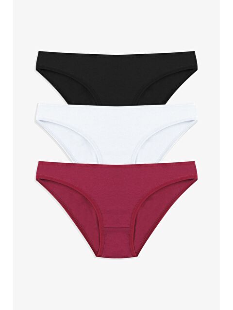 Koza İç Giyim Kadın 3'lü Pamuklu Basic Külot - S000297064-37425