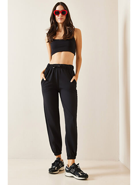 Xhan Siyah Beli Bağcıklı Eşofman Altı 5KXK8-48992-02 - S000293942-19351