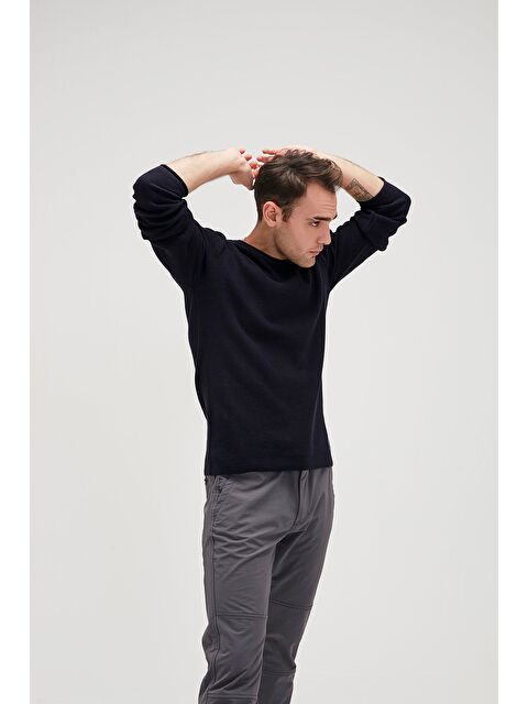 Bad Bear Dapple Knit Lacivert Bisiklet Yaka Erkek Triko Kazak - S000261823-21164