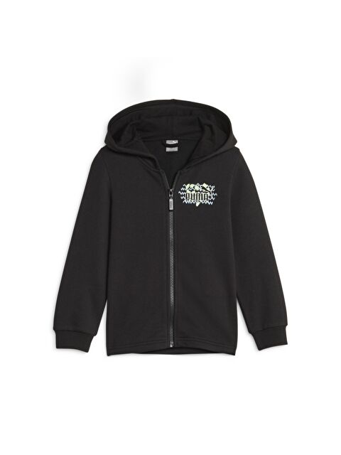 Puma Essentials Mix Mtch Çocuk Siyah Kapüşonlu Ceket - S000490585-19351
