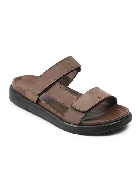 John May Erkek Terlik AG- 23345-3 Nubuk Kahve - S000509527-19413