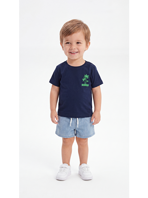 Mışıl Kids All I Need Are Palm Trees And A Warm Breeze Baskılı Erkek Bebek Alt Üst Takım