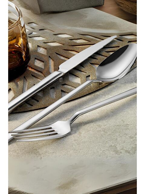 Lugga Doğa Yemek Çatal Kaşık Bıçak Takımı 18 Parça - S000295825-20600