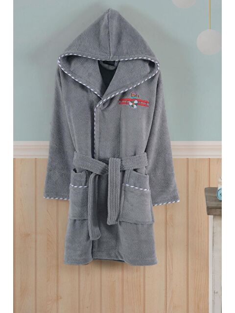 Varol Bambu Nakışlı Çocuk Bornozu - S000372819-29666