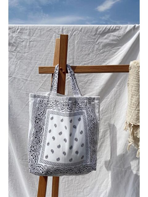 New Obsessions Bandana Desenli Plaj Çantası - S000172065-20063