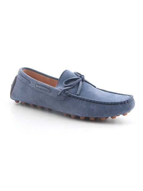 John May Erkek Oxford ( Klasik) TZ-13401 Denim Süet - S000509537-17234