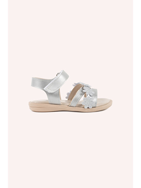 Panço Kız Çocuk Gümüş Sandalet - S000514461-18105