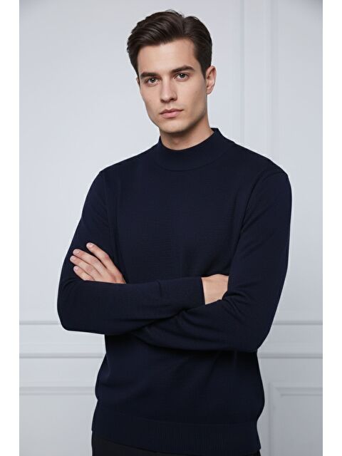 Mishar İtalia Erkek Yarım Balıkçı Triko Kazak - S000300508-19459