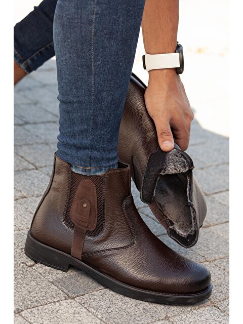 Daxtors D751 Taban Dahil Komple Kürklü Soğuk Geçirmez  Erkek Bot - S000114370-19291