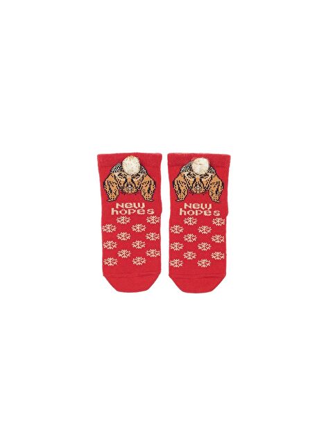 Bony Socks Christmas New Hopes Kız Bebek Çorap Kırmızı - S000375283-20045